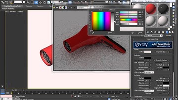 Hairdryer in 3dsmax - Part II: Texturing,Lighting and Rendering