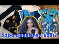 DIY Viral Jean Dress| Champagne on a water budget.