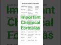 Important Chemical Formulas #boardexam #shorts #chemistry