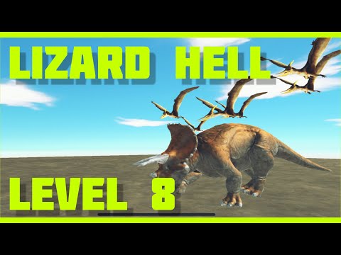 How to beat Lizard Hell in Animal Revolt Battle Simulator. Level 8