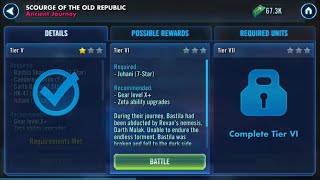 Darth Revan Unlock - Tier 6 & 7, cut scenes, and gameplay