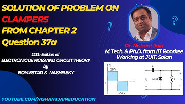 Solution to Problem 37a | Clampers Chapter 2 | ELECTRONIC DEVICES & CIRCUIT by Boylestad & Nashelsky