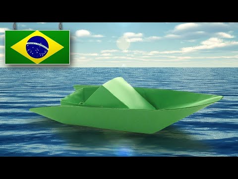 Vídeo: Como Fazer Um Barco Com Uma Folha De Papel