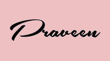 Praveen Name Signature Style | Praveen Signature Style | P Name Signature Styles