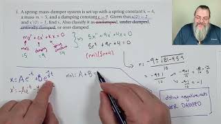 Quiz 5 problems for Diff. Eq. -- Spring-mass systems; undetermined coeffs.; variation of parameters