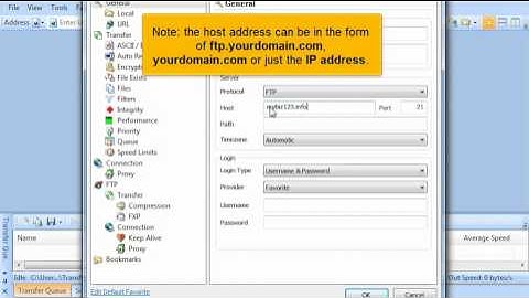 Configuring your website in SmartFTP
