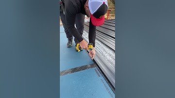 Installing Standing Seam! BEST lifetime roof!! #shorts