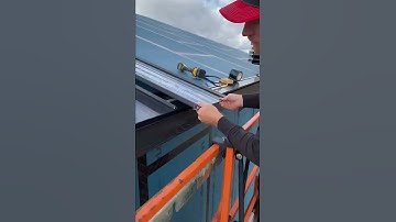 Installing Standing Seam! BEST lifetime roof!! #shorts