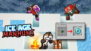 Zombie Ice Age Manhunt! (Speedrunner Vs Hunters)