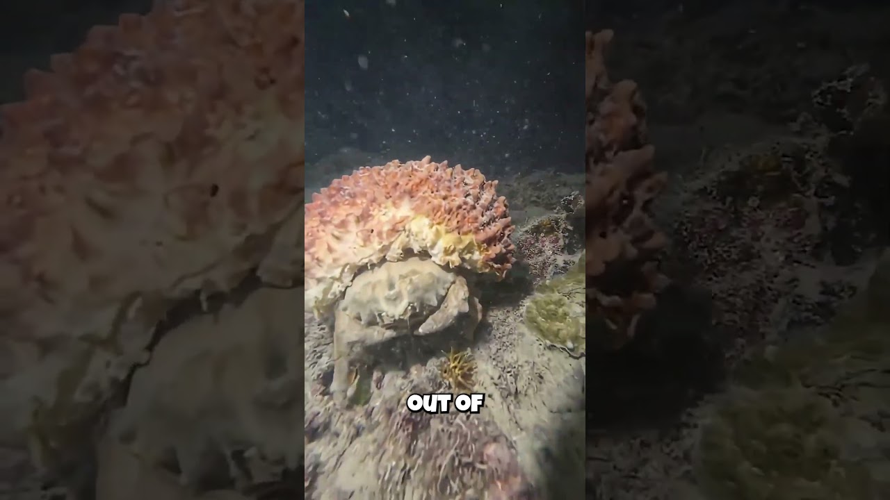 Этот краб сам себе одежду шьёт и кроит! (Гениально!)