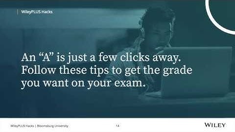 Using WileyPLUS to Study for Exams