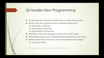 PyQt5 and the Qt Model/View framework - Overview