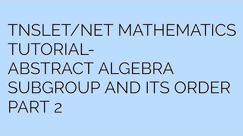SUBGROUP| ORDER OF A SUBGROUP OF Zn X Zm