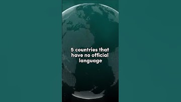 5 countries that have no official language. #curious #language