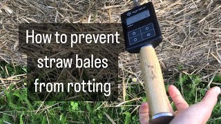 How to prevent straw bales from rotting, using a moisture meter HFM II Agreto