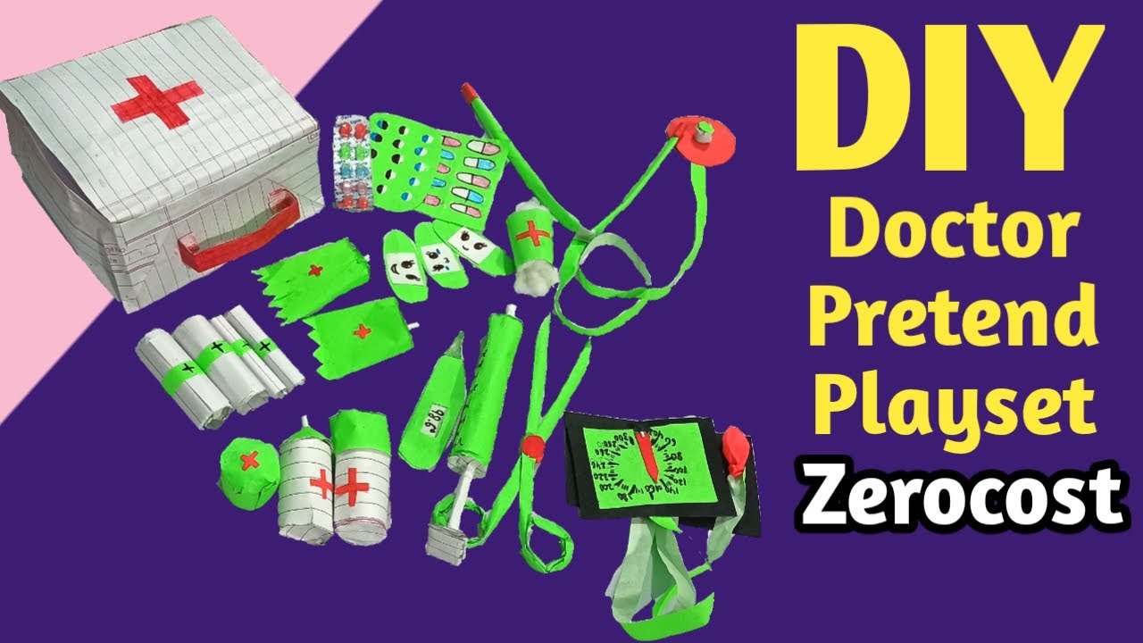 How To Make Paper Doctor Set Diy Doctor Set With Paper Paper Toys