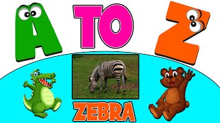 Animals Names and Sounds | A to Z Animals | Videos for kids to learn screenshot 1