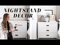 NIGHTSTAND DECOR IDEAS | EASY NIGHTSTAND DECORATING TIPS & HACKS