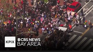 Protesters take to Bay Area streets to mark May Day by KPIX | CBS NEWS BAY AREA 2,885 views 5 hours ago 3 minutes, 42 seconds