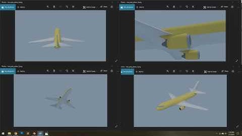 Blender: Low-Poly Plane Timelapse