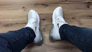 nike 270 white on feet