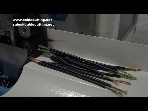 220V/110V 3-10mm Automatic Multi-core Wire Sheath Stripping Machine, 500-1000pcs/h Eight-Wheel Drive