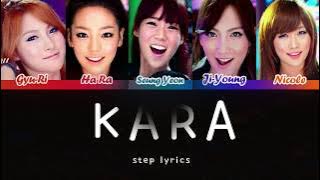 KARA(카라)-STEP lyrics (Han/Rom/Eng)
