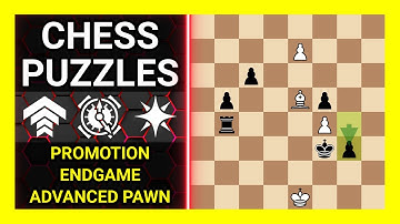 Chess Puzzles to Practice. Themes: Promotion, Endgame, Advanced pawn. Learn Chess