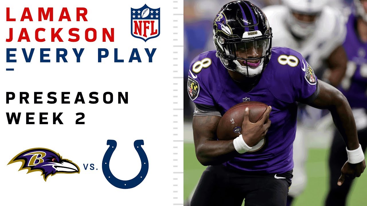Every Lamar Jackson Throw & Run vs. Colts