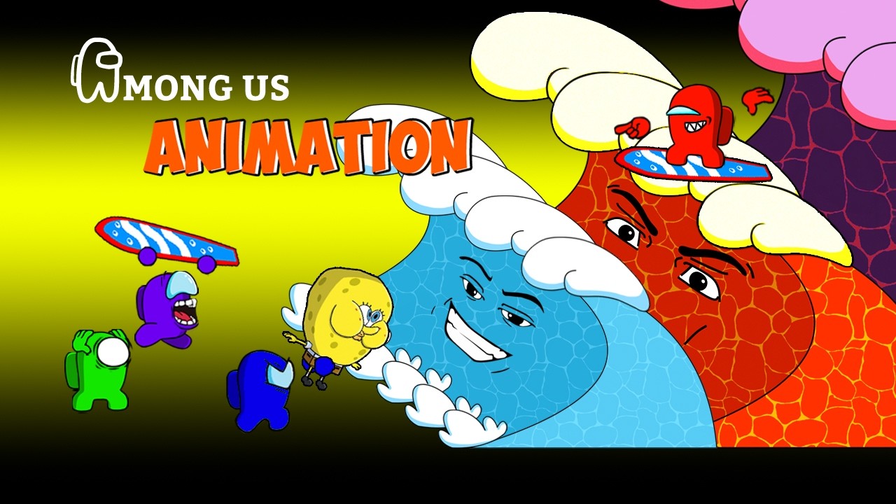 [어몽어스 Among Us] Survival Mode Battle Escape Tsunami Roblox - AMONG US FUNNY ANIMATION