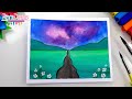 Cómo dibujar un paisaje de Montañas con Acuarela - paisajes con acuarela