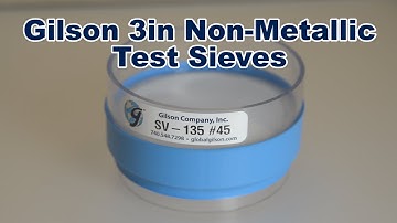 Gilson 3in Non-Metallic Sieves