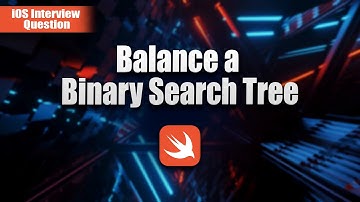 Balance a Binary Search Tree - Leetcode 1382 - Swift Solution
