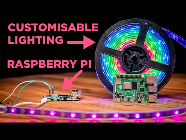 extend warm Logical How To Use Addressable RGB WS2812B LED Strips With a Raspberry Pi Single  Board Computer - YouTube