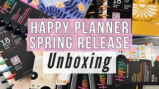 Happy Planner Spring Release 2024 Unboxing! New Sticker Books & 18 Month Planners!