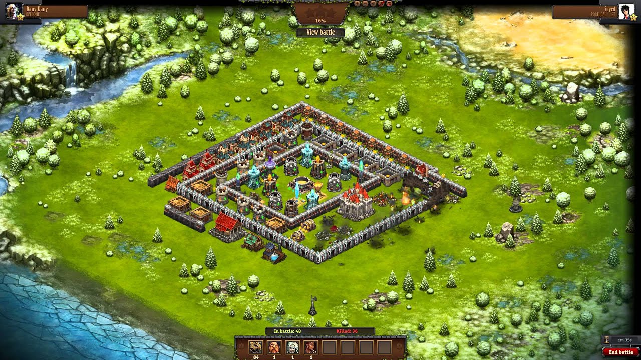 Throne Rush - Best defence how to protect magic sand