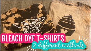 EASY BLEACH DYE TECHNIQUE | DIY, T-SHIRTS