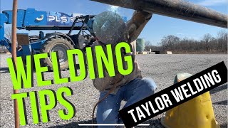 Welding Downhill  6 inch Pipe 6010 8010 (tips)