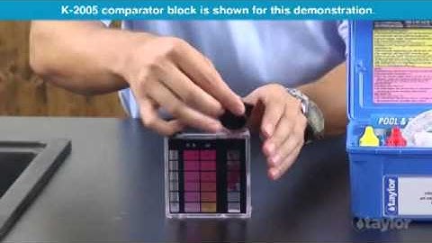 JimSwim.com Testing Water pH Levels with Taylor K-2006 Test Kit