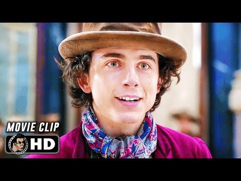 Flying Chocolate Scene WONKA 2023 Timothée Chalamet Movie CLIP HD