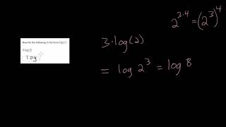The Properties of Logarithms: Practice