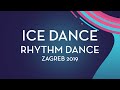 Sofya Tyutyunina / Alexander Shustitskiy (RUS) | Ice Dance Rhythm Dance | Zagreb 2019