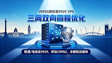 VMISS英国伦敦9929 VPS全面评测：三网双向回程优化，联通/电信走9929，移动CMIN2，全解锁流媒体