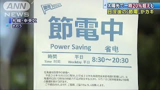 厳しい電力状況変わらず　引き続き20％の節電を・・・(18/09/12)