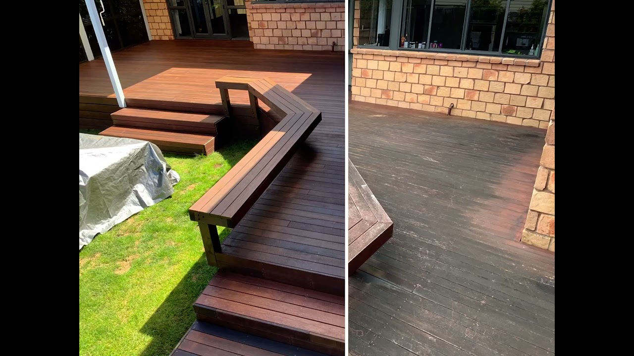 Deck Refresh - Before & After Kwila decking