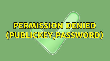 Ubuntu: Permission denied (publickey,password)