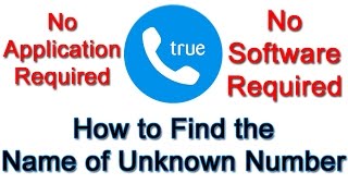 How to Find Name of Unknown caller without Application or Software screenshot 1