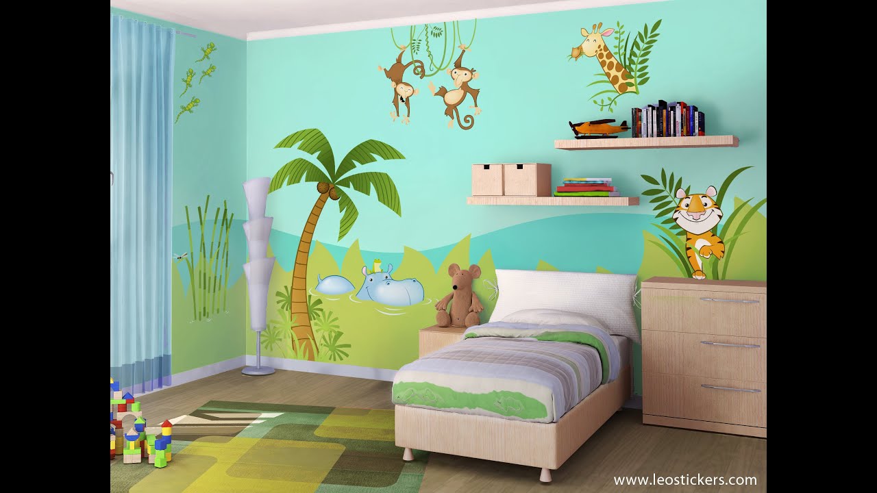 Decorare la cameretta come una giungla parte 1: tinteggiare le ...