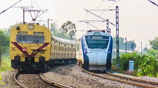 14 In 1 Speeding Electric Train Videos On Chennai - Bengaluru Line 130 Kmph Zone