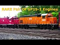 RARE! Pair of EMD GP15-1 Engines on CSX Train! BNSF Train Coming At You Canadian Pacific DPU Alright